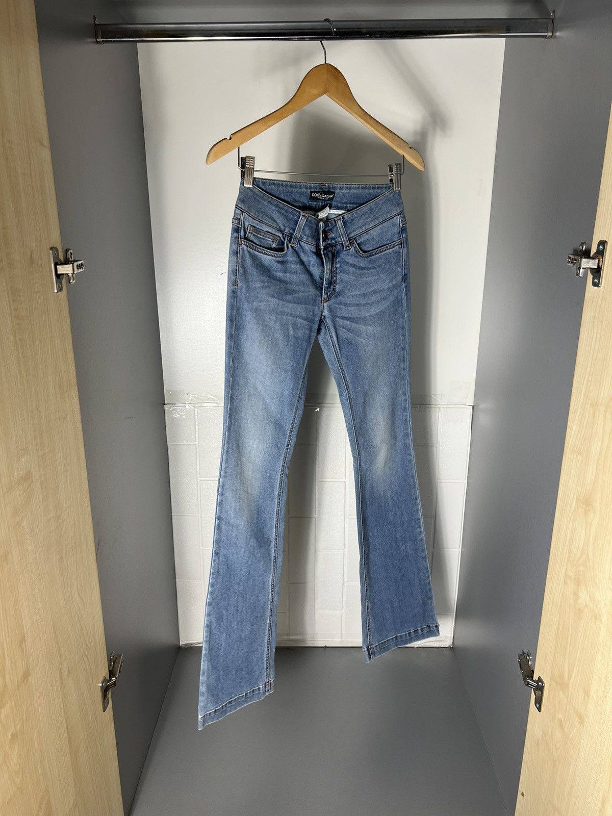Dolce & Gabbana VINTAGE DOLCE & GABBANA ITALIAN DESIGNER DENIM JEANS Y2K 90s Size 26" / US 2 / IT 38 - 4 Thumbnail