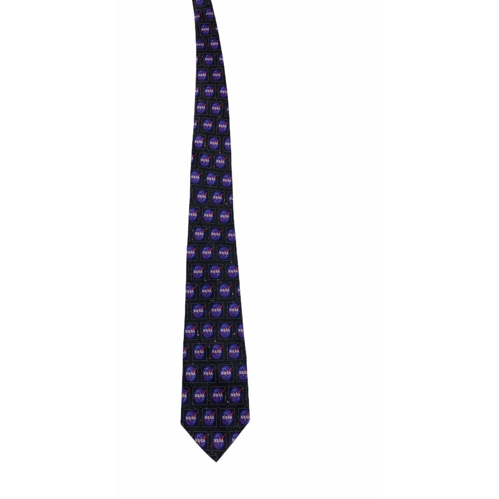 Vintage Museum Artifacts NASA Logo 100% Silk Vintage Novelty NeckTie Size ONE SIZE - 5 Thumbnail