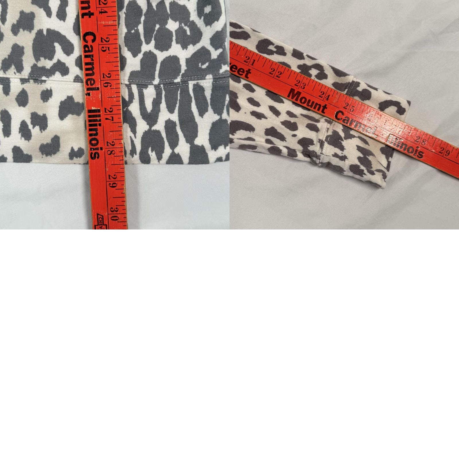 Vintage Tahari Women Tunic Sweatshirt Crew Neck Leopard Knit Gray M Regular Raglan Long Sleeve Pullover Casual Workwear Animals Size M / US 6-8 / IT 42-44 - 8 Thumbnail