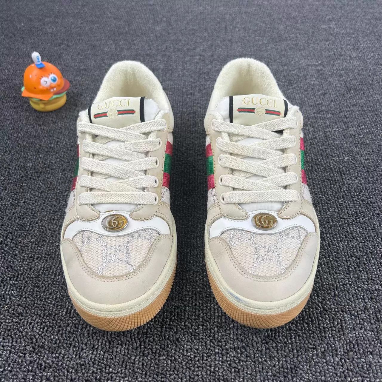 Gucci Gucci Pink & White Distressed Sneakers Women's 36 Size US 5.5 / IT 35.5 - 2 Thumbnail