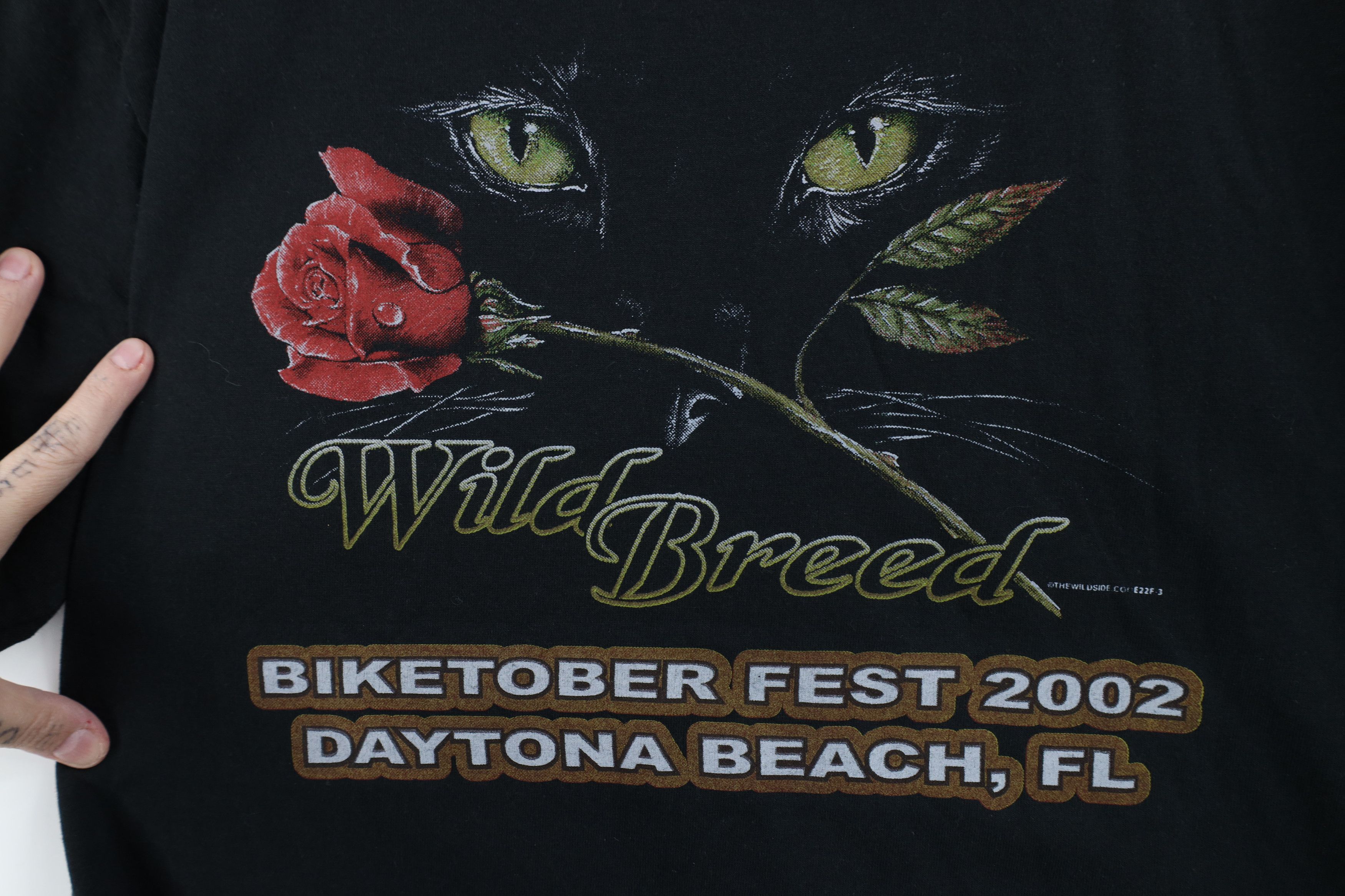 Vintage Vintage Y2K 2002 Daytona Beach Biketober Fest T-Shirt Black Size US L / EU 52-54 / 3 - 9 Thumbnail