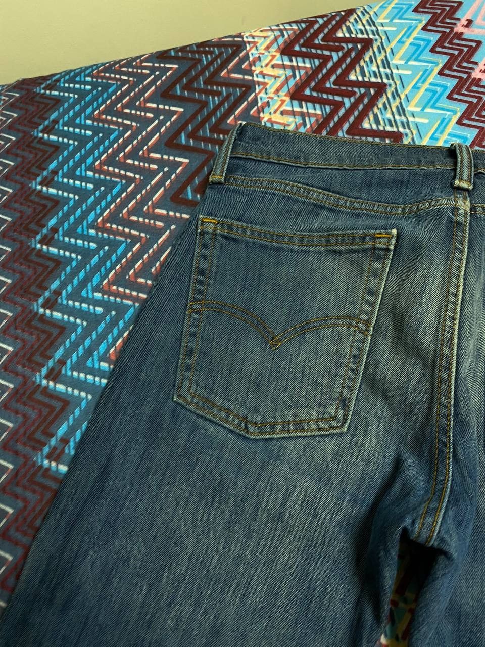 Levi's × Vintage Vintage Jeans Faded Distressed Japanese Y2K Straight Size US 31 - 18 Thumbnail