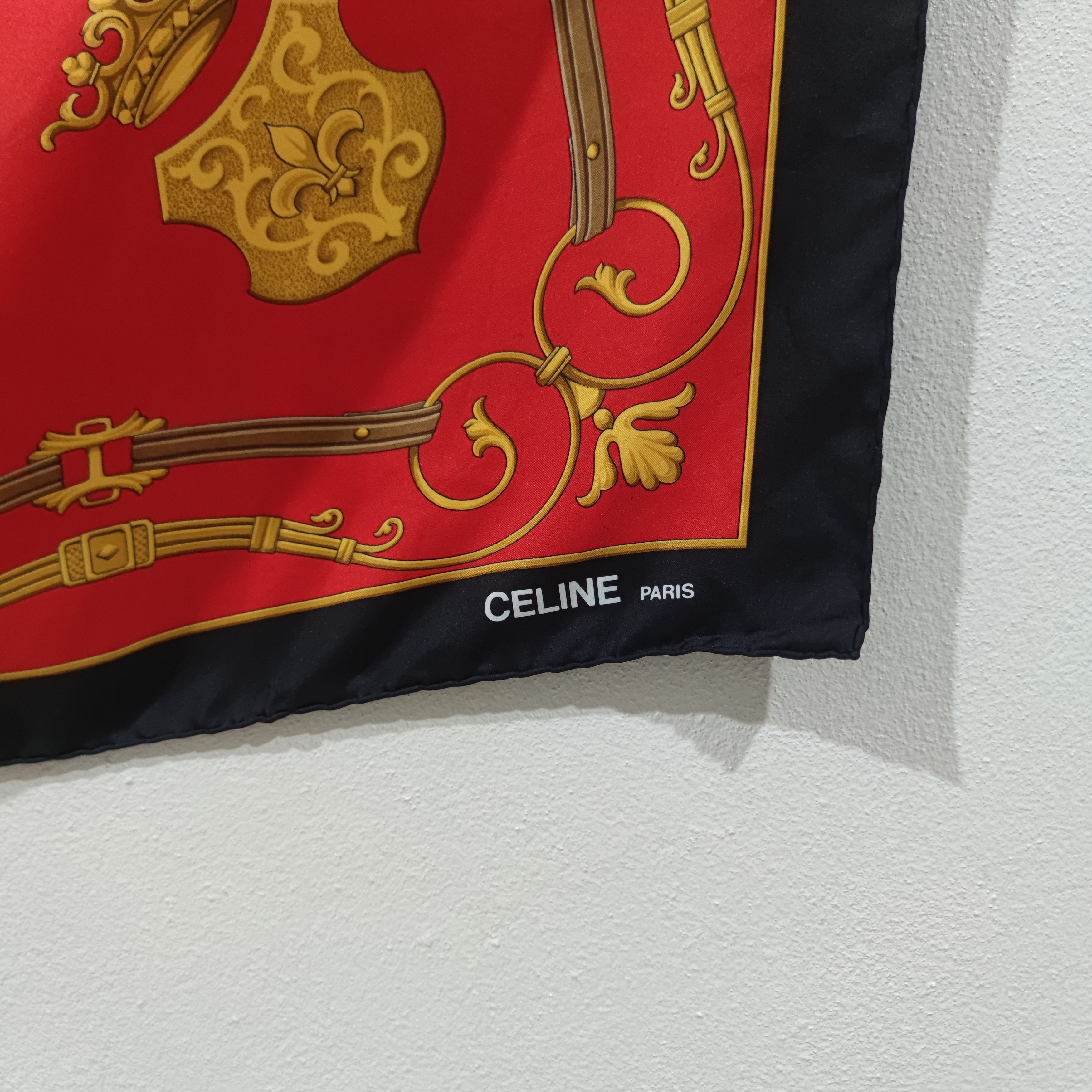 Celine VINTAGE CELINE PARIS SILK SCARF MADE IN ITALY Size ONE SIZE - 5 Thumbnail