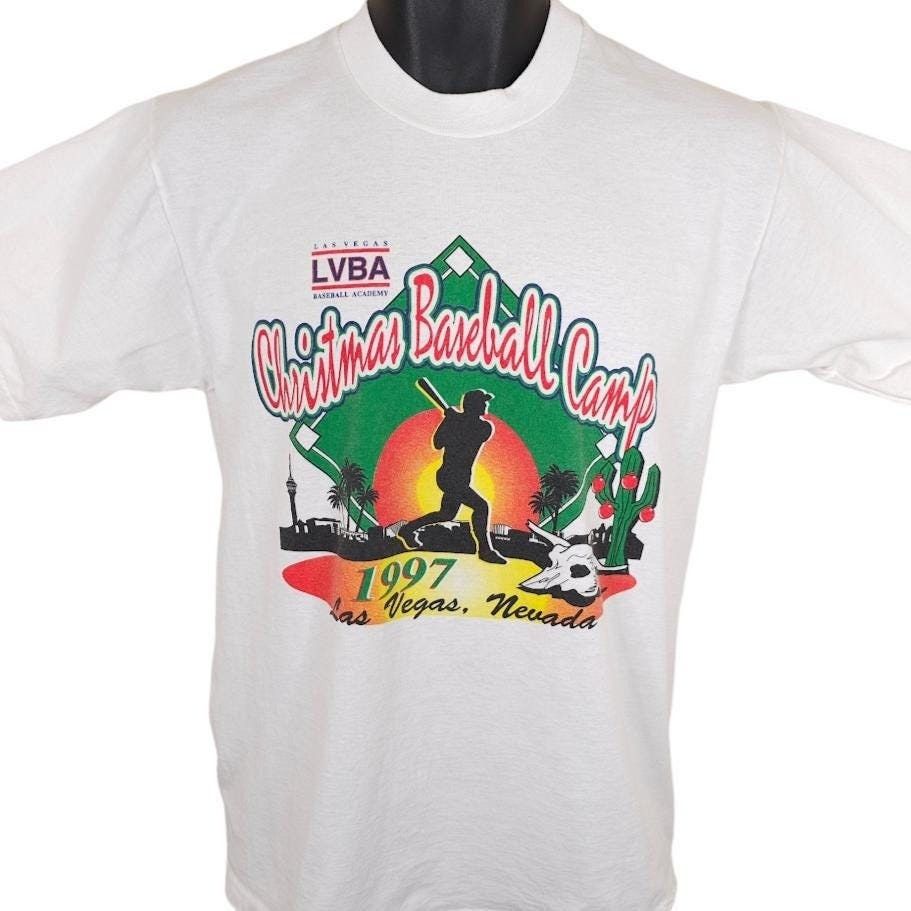 Vintage Vintage Las Vegas Baseball Academy Mens Size Medium White Size US M / EU 48-50 / 2 - 1 Thumbnail