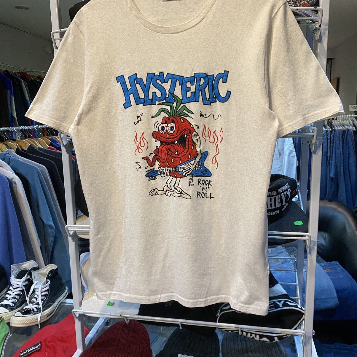 Designer × Hysteric Glamour × Japanese Brand VERY RARE HYSTERIC GLAMOUR ROCK N ROLL EMBROIDERY SHIRT Size US M / EU 48-50 / 2 - 4 Thumbnail