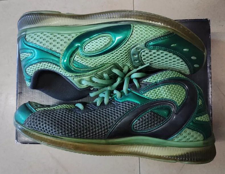 Kiko Kostadinov Kiko Kostadinov Asics Gel Sokat Infinity Green and Grey Low Size US 9 / EU 42 - 2 Thumbnail