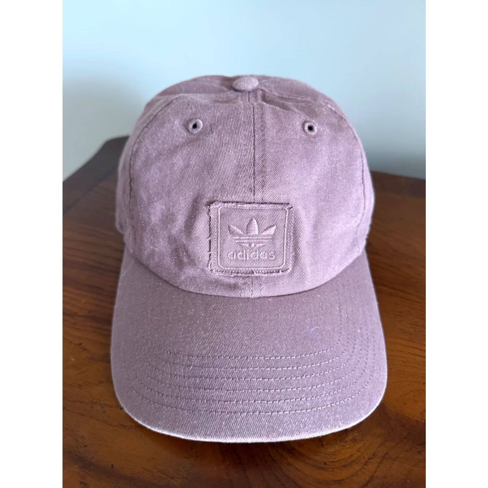 Adidas Adidas Hat Cap Relaxed Strapback Plum Purple Women's One Size Trefoil Baseball Cap Logo Casual Adjustable Lightweight Sports 90s Mens Womens Girls Size ONE SIZE - 2 Thumbnail