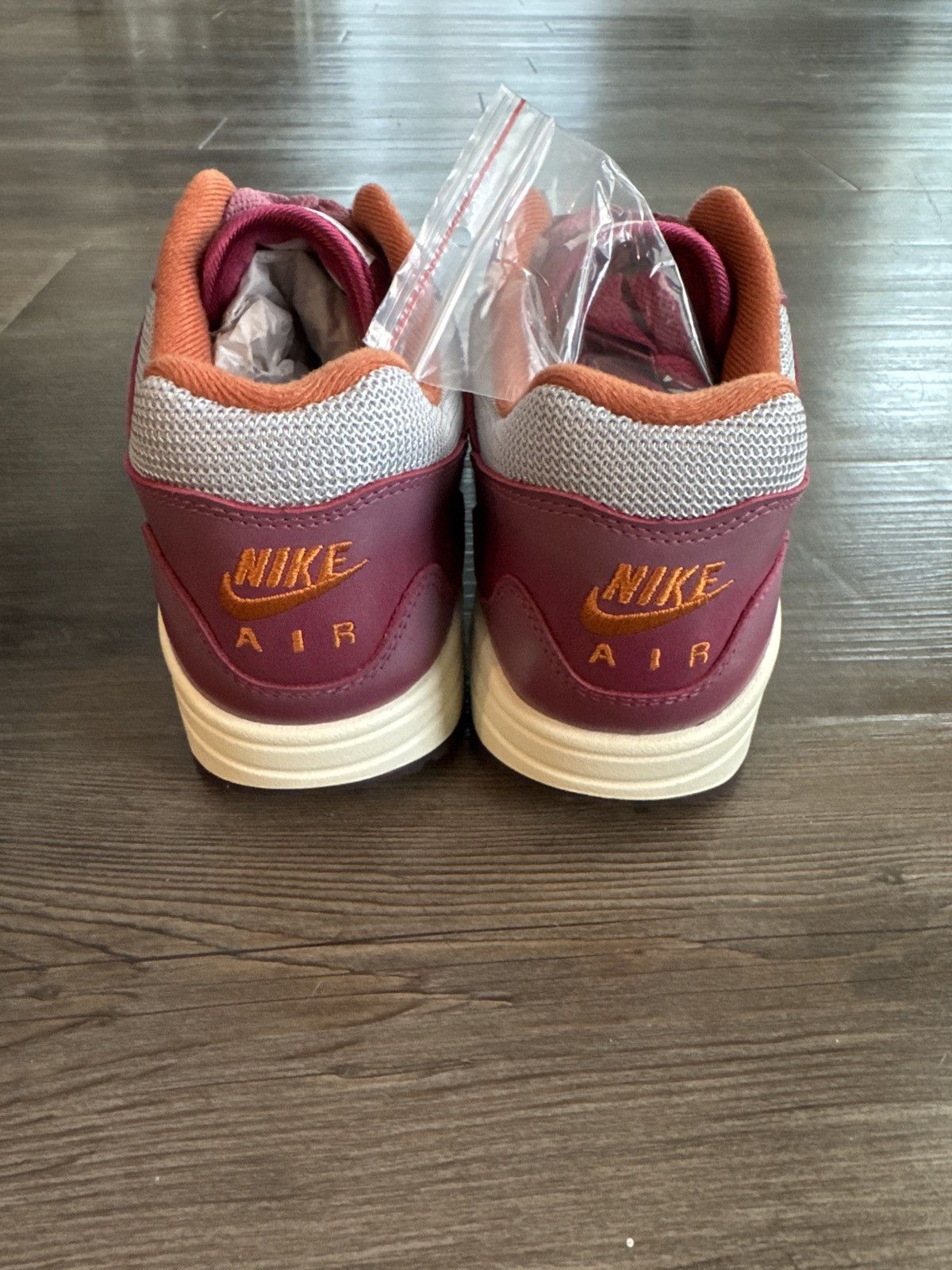 Nike × Patta Nike Air Max 1 Patta Waves Rush Maroon (With Bracelet) Size US 10.5 / EU 43-44 - 6 Thumbnail