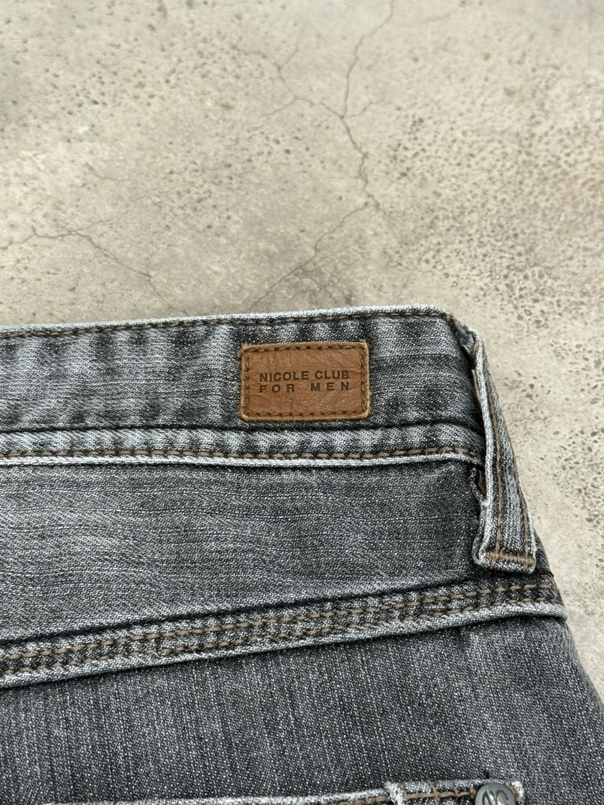 Nicole Club Nicole Club For Men Chain Pocket Whisker Unisex Denim Pants Size US 31 - 18 Thumbnail