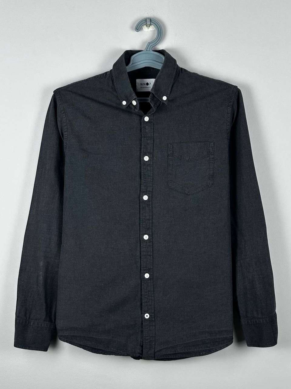 NN07 NN07 Levon Grey Cotton Casual Long Sleeve Shirt Size US M / EU 48-50 / 2 - 1 Thumbnail