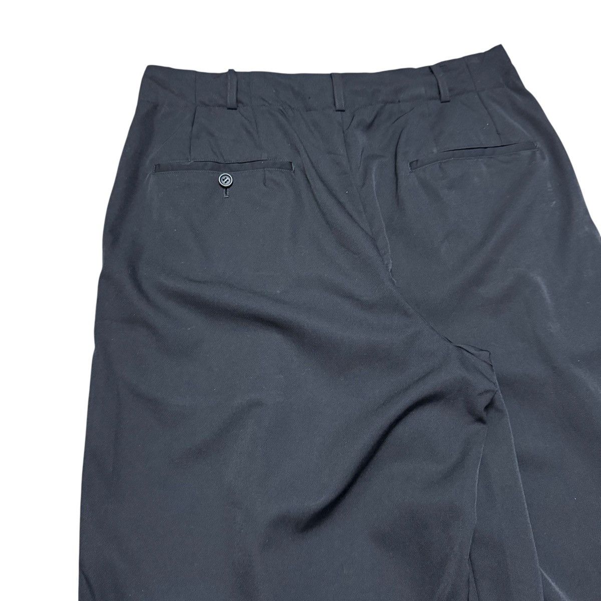 Yohji Yamamoto Vintage Yohji Yamamoto LQ Black Wool Baggy Pants Size US 34 / EU 50 - 11 Thumbnail