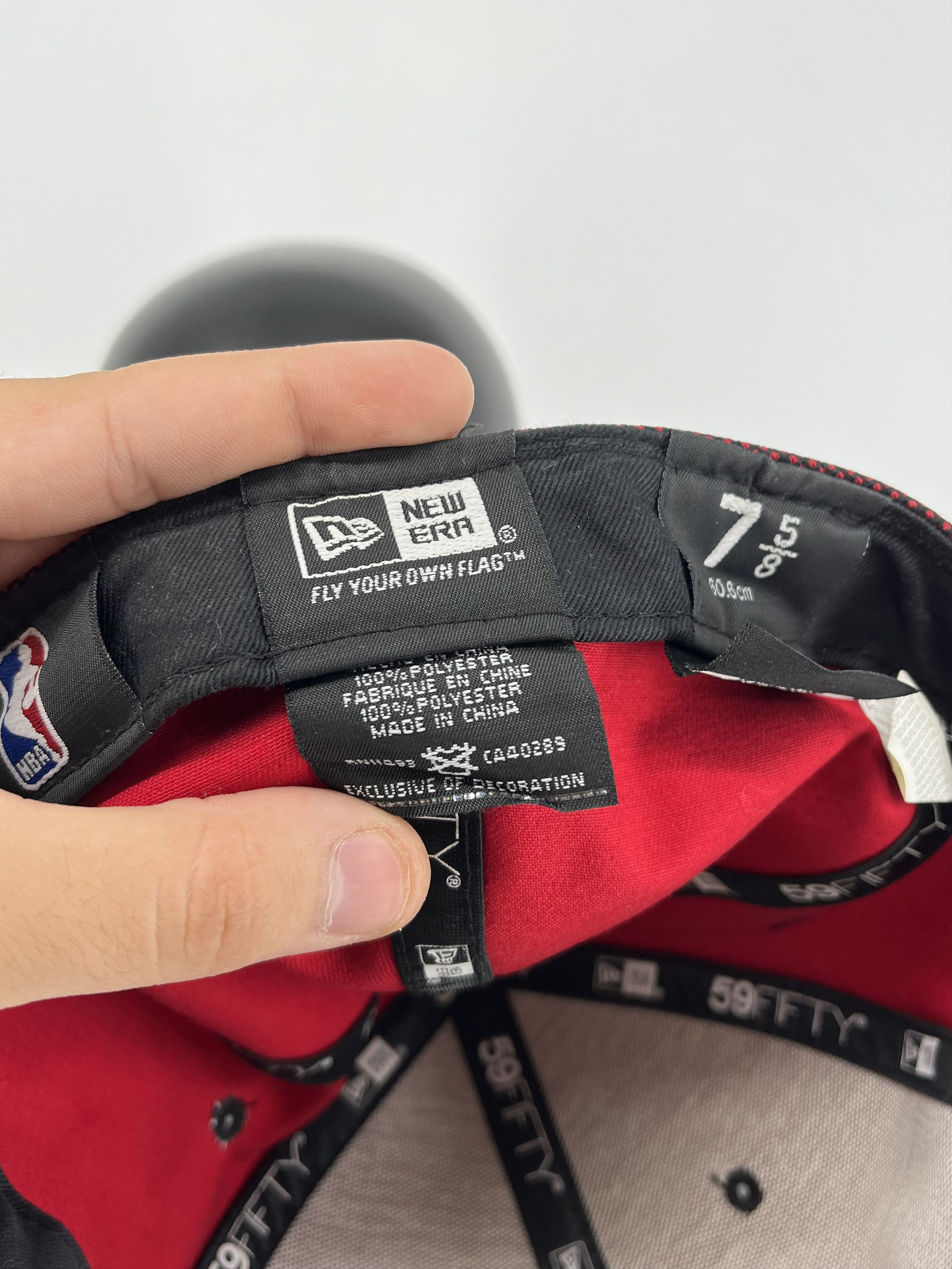 NBA × New Era Vintage New Era Chicago Bulls NBA Black Fitted Hat Size ONE SIZE - 6 Thumbnail