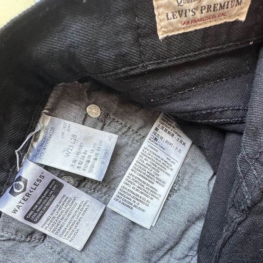 Levi's Levis 501 Original Fit Button Fly Straight Leg Jeans 23 x 28 Size 23" - 8 Thumbnail