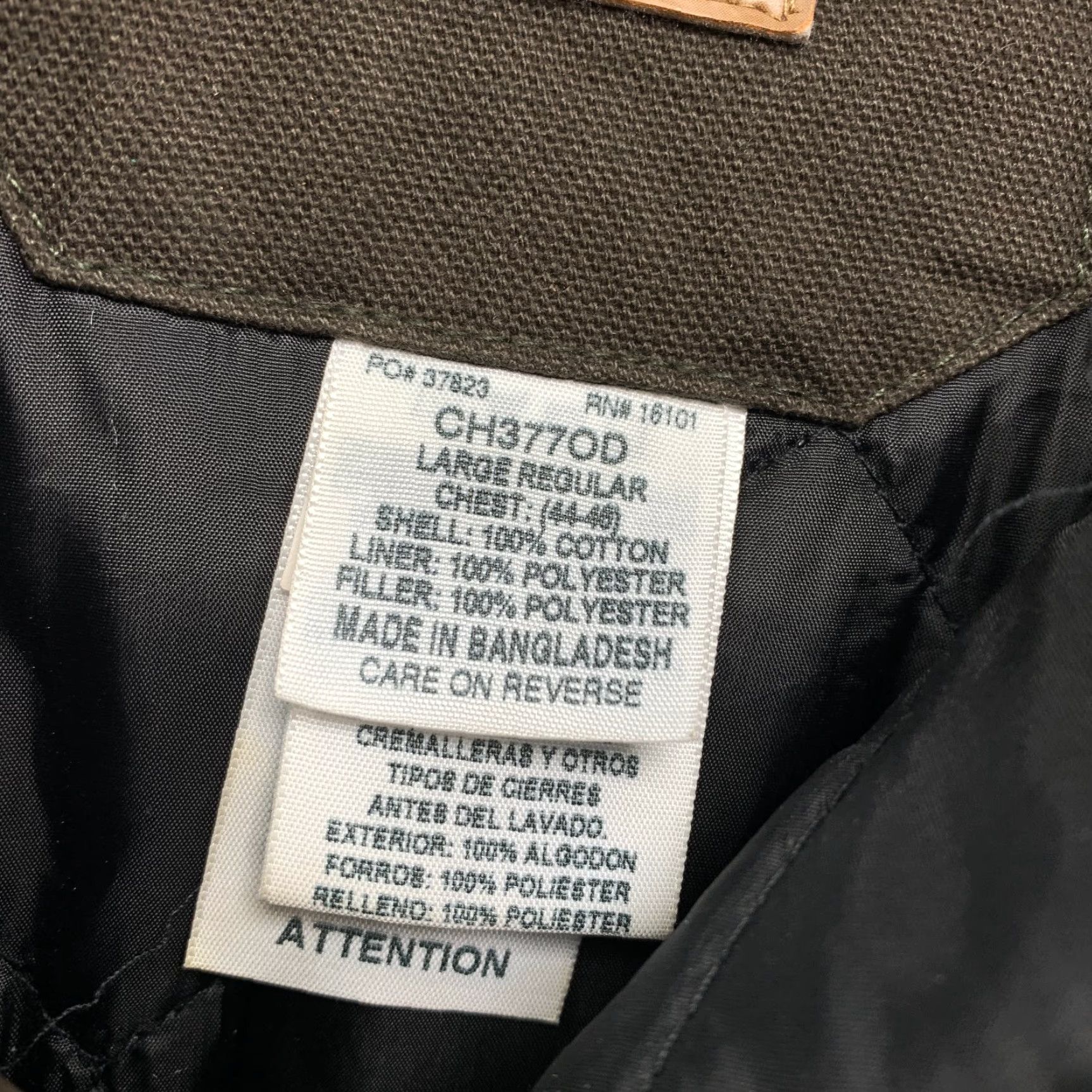 Vintage Berne Jacket Mens Large Brown Workwear Insulated Heavyweight Canvas Chore Coat Size US L / EU 52-54 / 3 - 4 Thumbnail