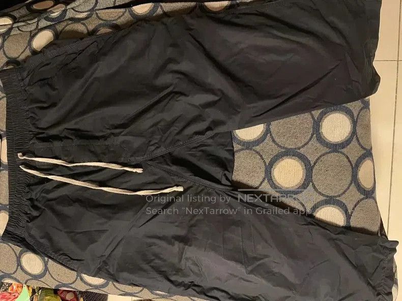 Rick Owens Rick Owens Waxed Cloth Drop-Crotch Pants. Size US 27 - 1 Thumbnail