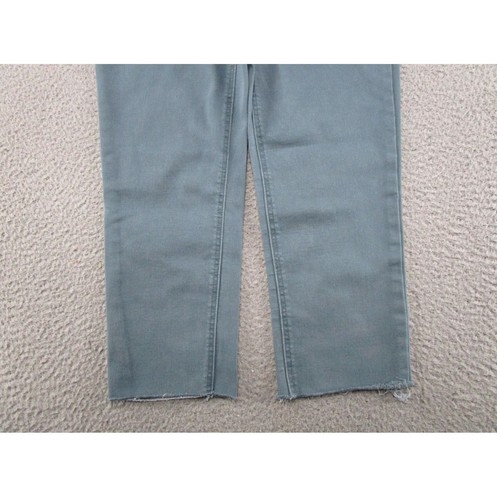 Vintage Maurices M Jeans Women's High Rise Slim Straight Ankle Jeans 4 Regular Blue Cotton Denim 5-Pocket Stretch Jeans Womens Size 27" / US 4 / IT 40 - 2 Thumbnail