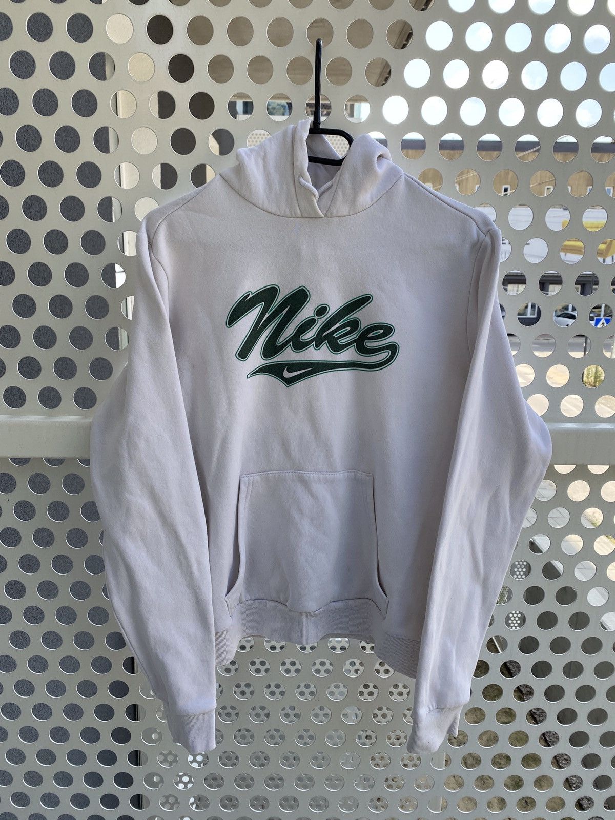 Nike × Vintage Vintage Nike hoodie Central logo Y2K Boxy USA rare 90 retro Size US S / EU 44-46 / 1 - 1 Thumbnail