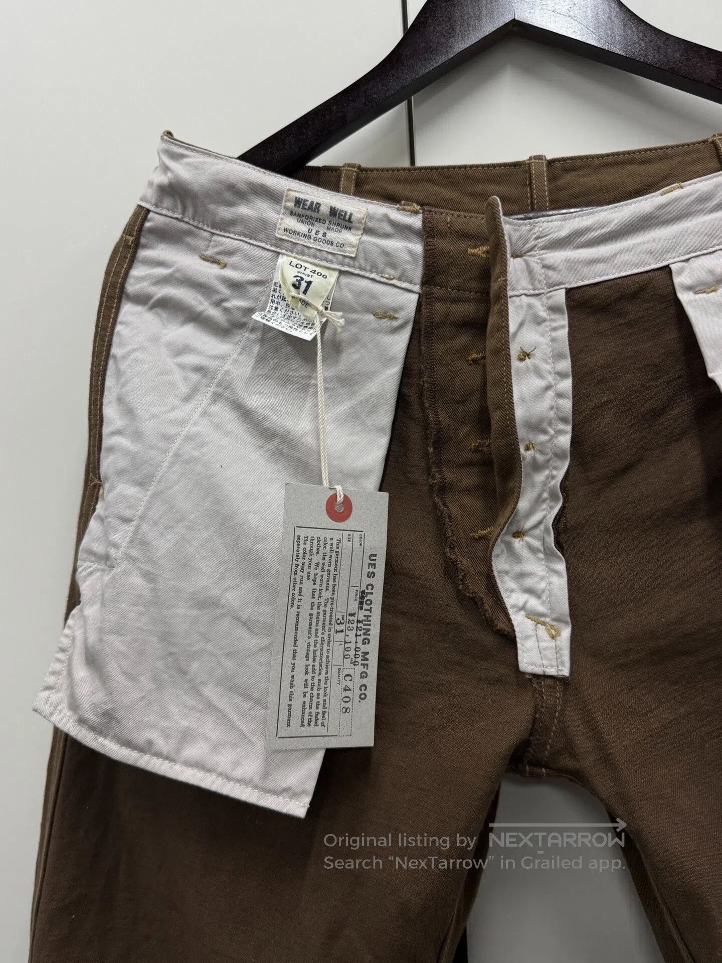 Other UES C408 Japanese Cotton Classic Straight Work Pants. Size US 31 - 6 Thumbnail