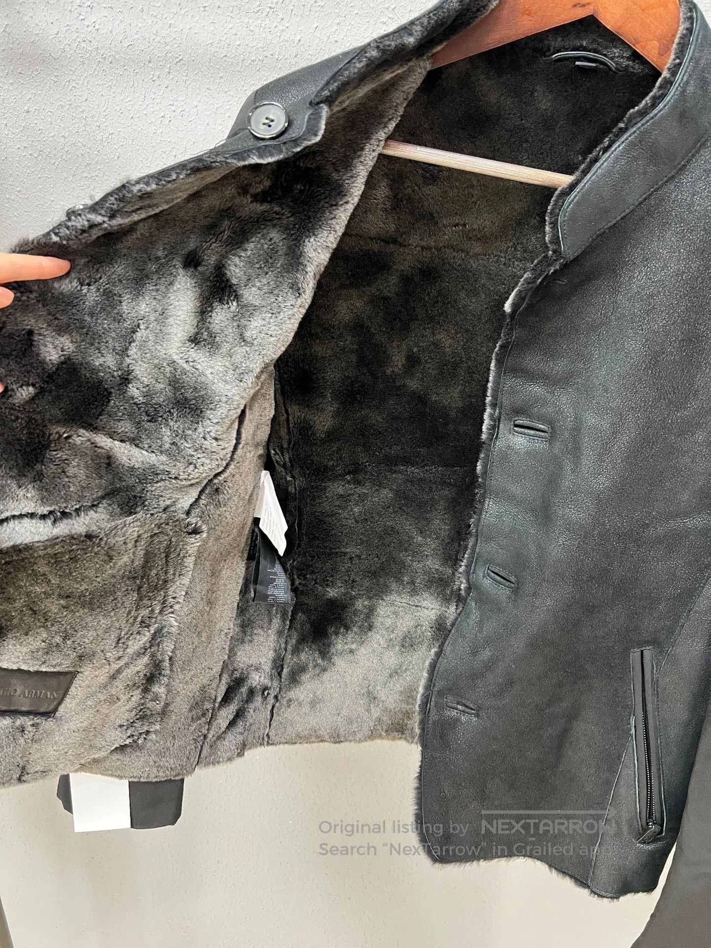 Giorgio Armani Giorgio Armani Spliced Fur Leather. Size US M / EU 48-50 / 2 - 6 Thumbnail