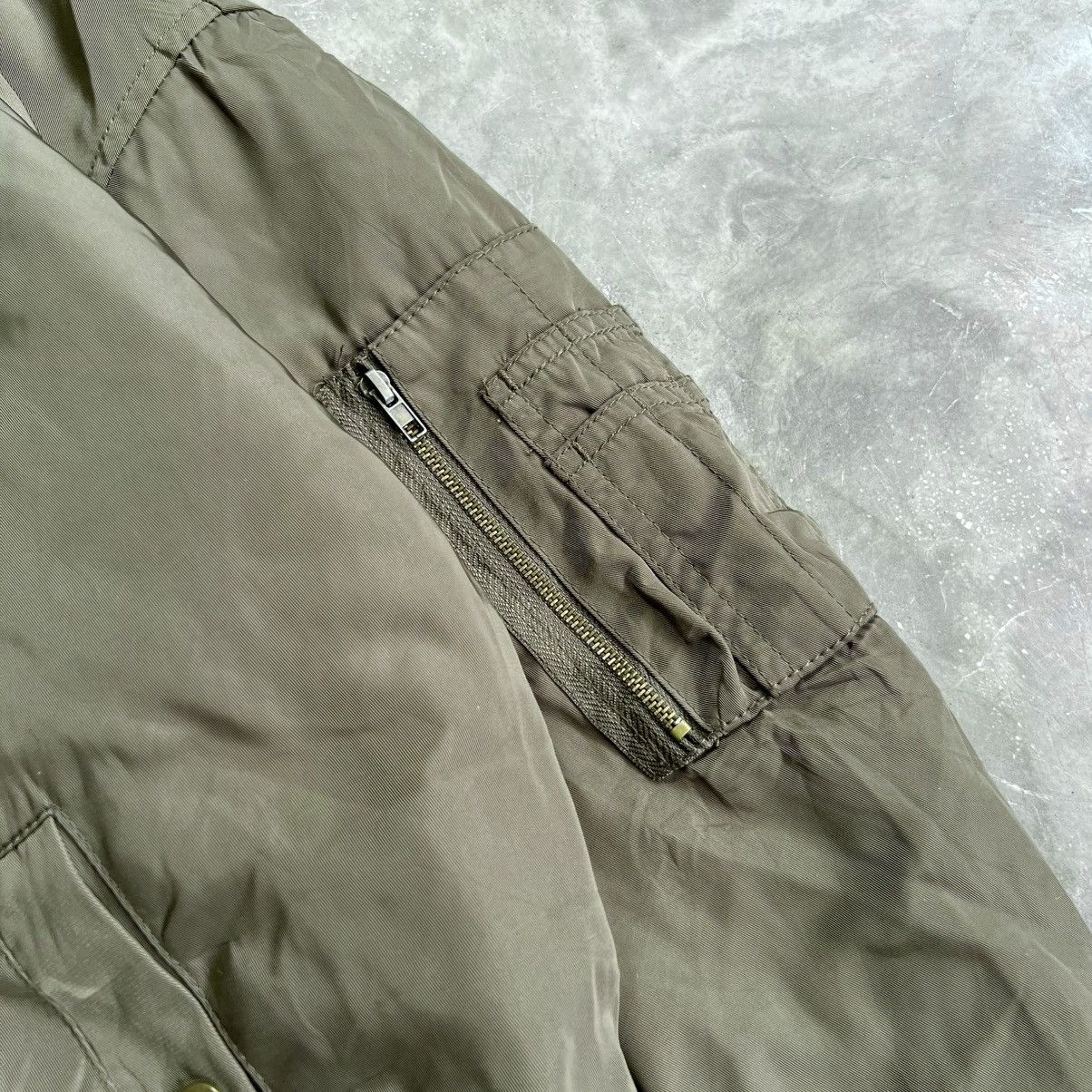 Japanese Brand 2000s Japanese Alpha Style N2B Bomber Fur Hoodie Jacket Size US M / EU 48-50 / 2 - 4 Thumbnail