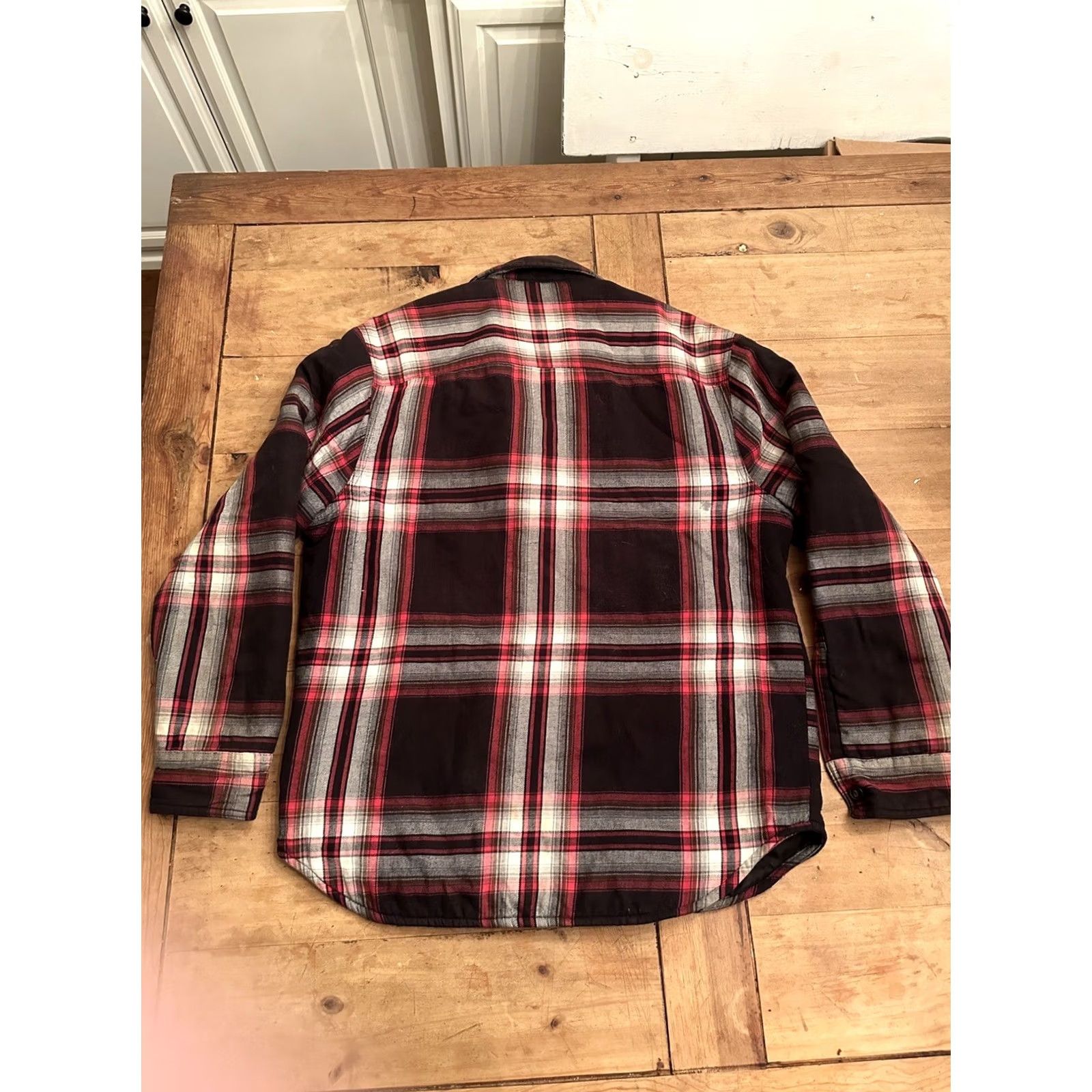 St. John St. John’s Bay Qulited Lined Flannel Jacket Mens Medium Red Plaid Size US M / EU 48-50 / 2 - 7 Thumbnail
