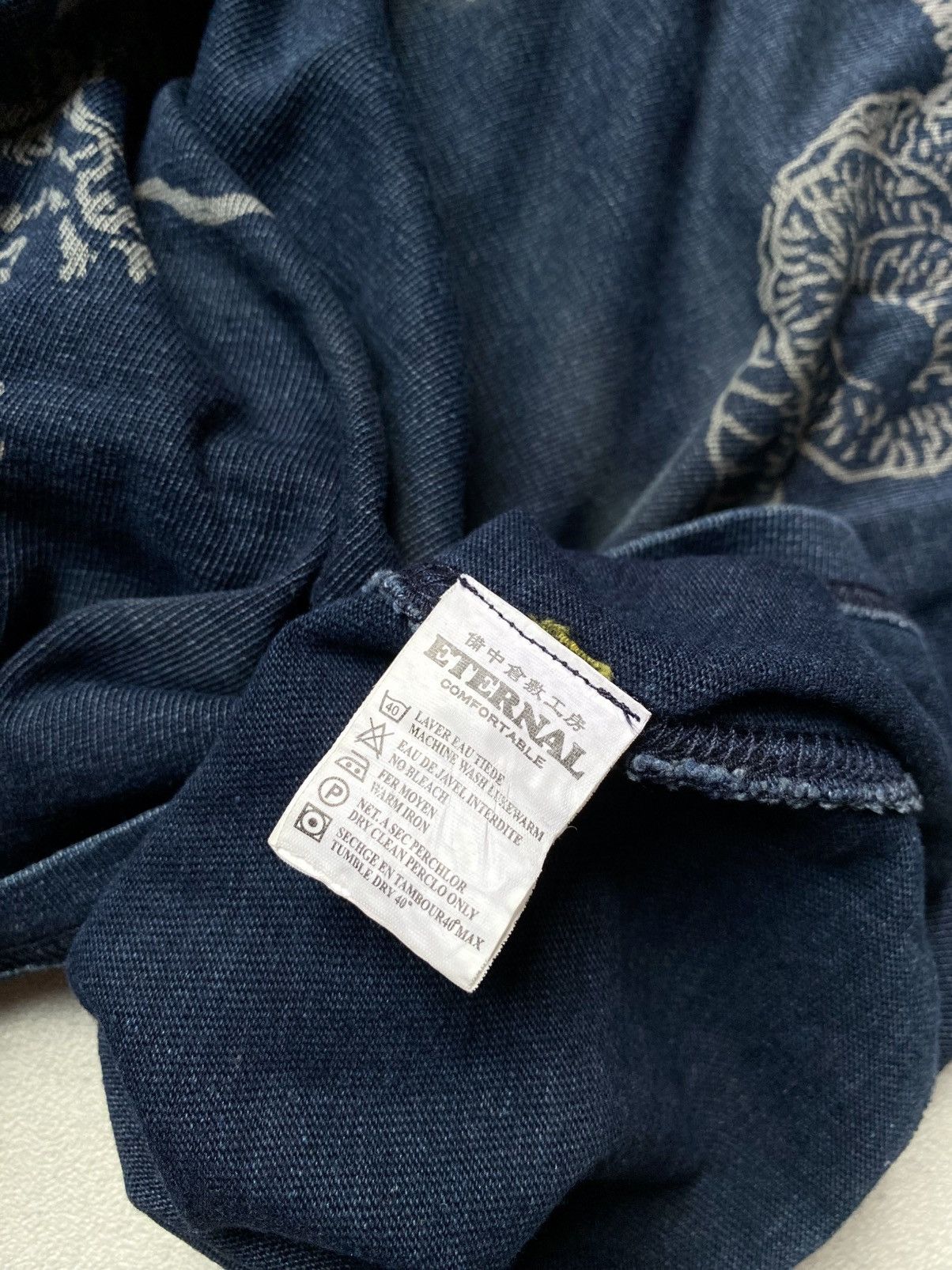 Japanese Brand Vintage Eternal Japan Indigo Blue Dragon Sukajan Tshirt Size US L / EU 52-54 / 3 - 12 Thumbnail