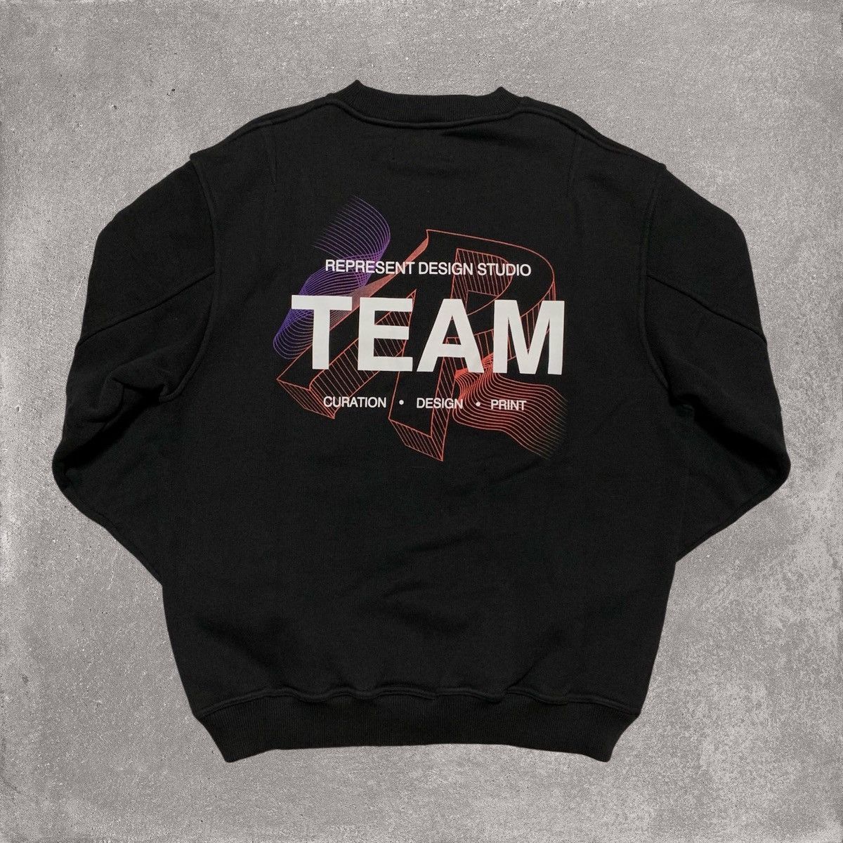 Represent Clo. Represent XS Design Studio Team Black Sweatshirt Crewneck Size US XS / EU 42 / 0 - 1 Thumbnail
