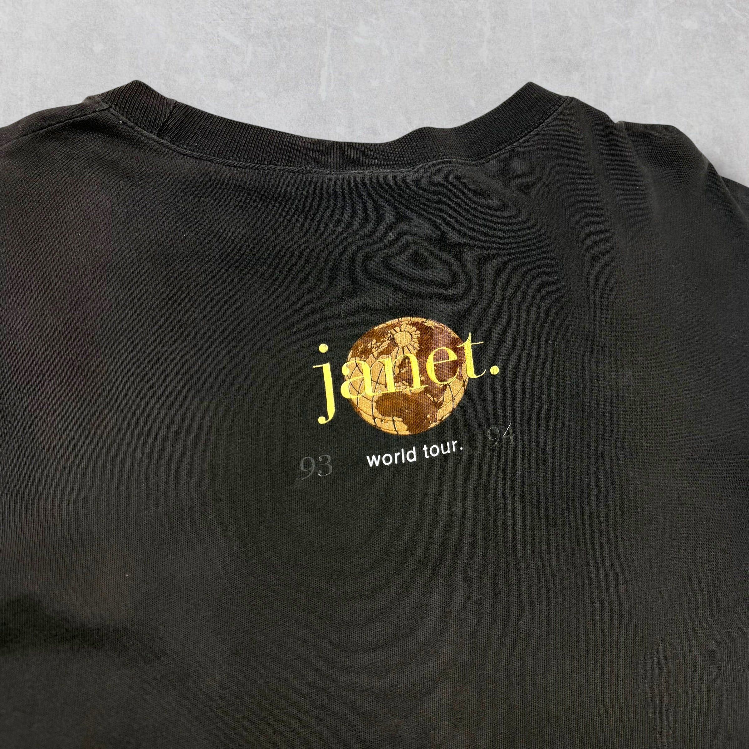 Vintage Vintage 1993 Janet Jackson World Tour Tee XL Size US XL / EU 56 / 4 - 4 Thumbnail