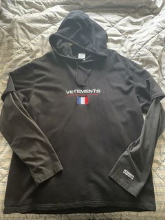 Vetements hoodie best sale french flag