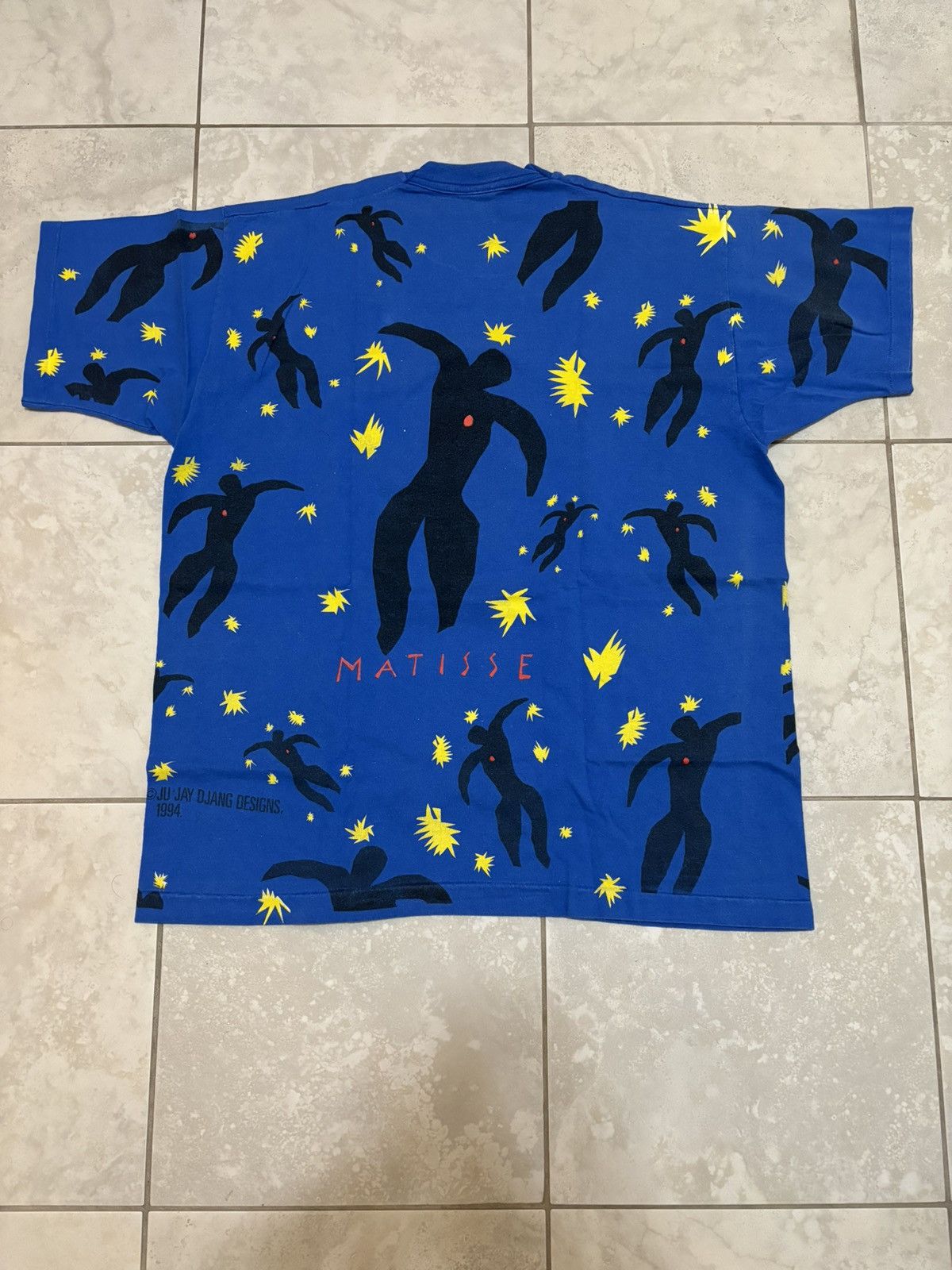 Vintage rare vintage 90s Henri Matisse Icarus Stars all over art tee Size US XL / EU 56 / 4 - 9 Thumbnail