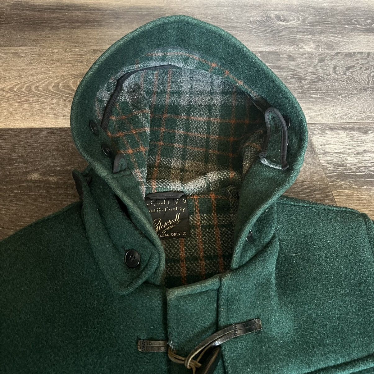 Gloverall Vintage Gloverall The Original Duffle Pea Coat Wool Green Size US XL / EU 56 / 4 - 10 Thumbnail
