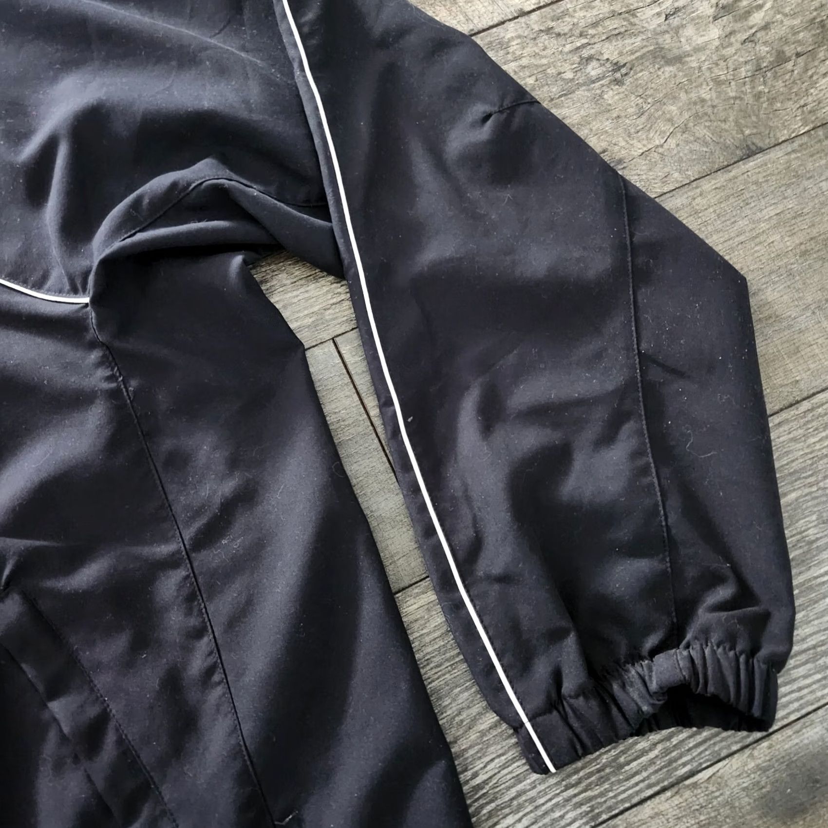 Adidas VINTAGE Cummins Adidas Mens XL 1/4 Zip Pullover Windbreaker Coat Black Mock Neck Long Sleeve Lightweight Sports Weather Jacket Size US XL / EU 56 / 4 - 5 Thumbnail