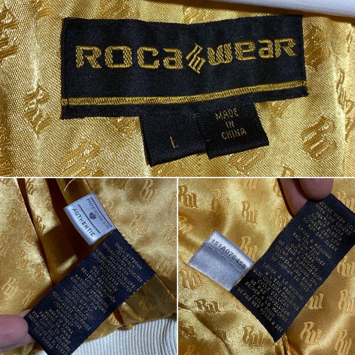 Rocawear Vintage Y2K Rocawear Jacket Embroidered Cream Down Faux Fur Size L / US 10 / IT 46 - 24 Thumbnail