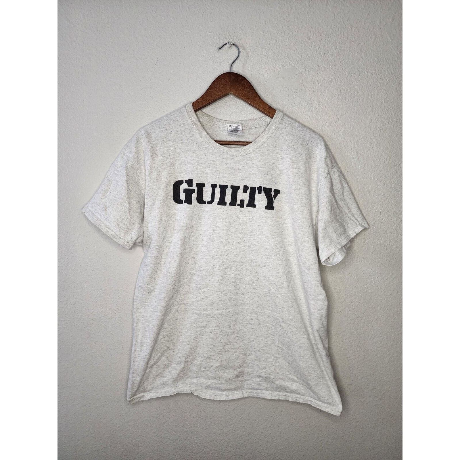 Gildan Vintage Guilty.com Shirt Gray Guilty Logo Promo Tee Large Size US L / EU 52-54 / 3 - 1 Thumbnail