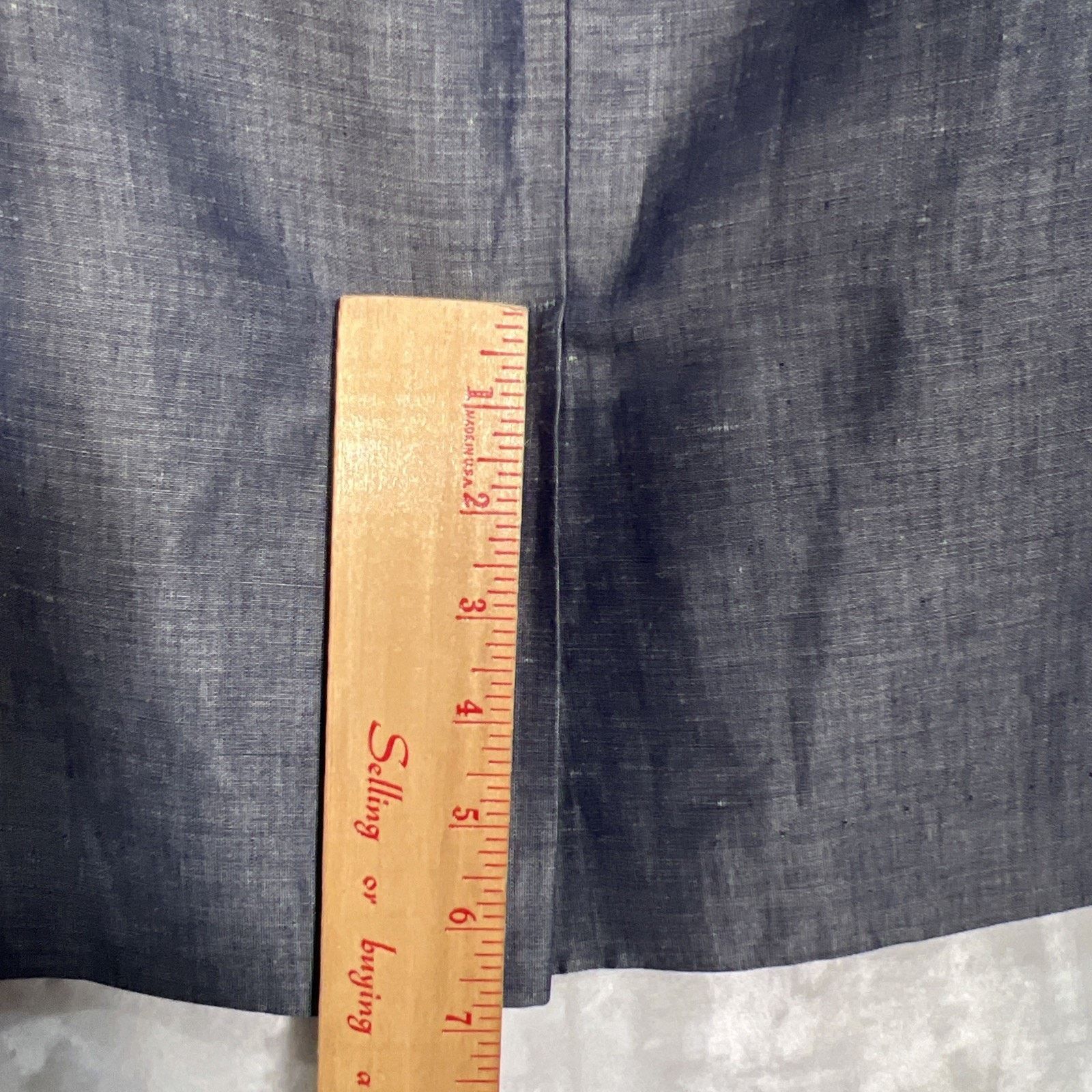 Ellen Tracy Linda Allard Ellen Tracy Blue Shiny Back Zip ￼Linen Blend Pe Size 38" / US 16 / IT 52 - 9 Thumbnail