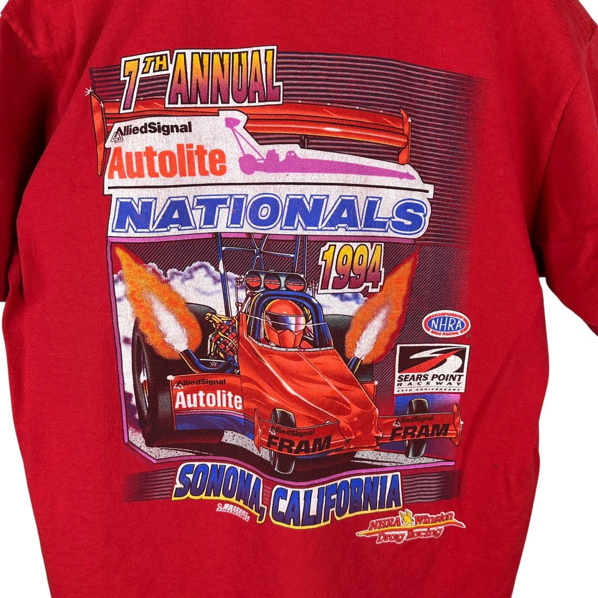 Vintage Vintage 90s Mopar Nationals NHRA Race Shirt Size US L / EU 52-54 / 3 - 8 Thumbnail