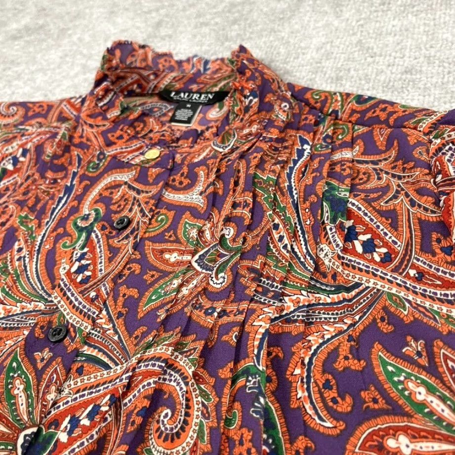 Ralph Lauren LAUREN RALPH LAUREN Black Label Alshinto Shirt Womens Medium Mid Sleeve Button Shirt Size M / US 6-8 / IT 42-44 - 7 Thumbnail