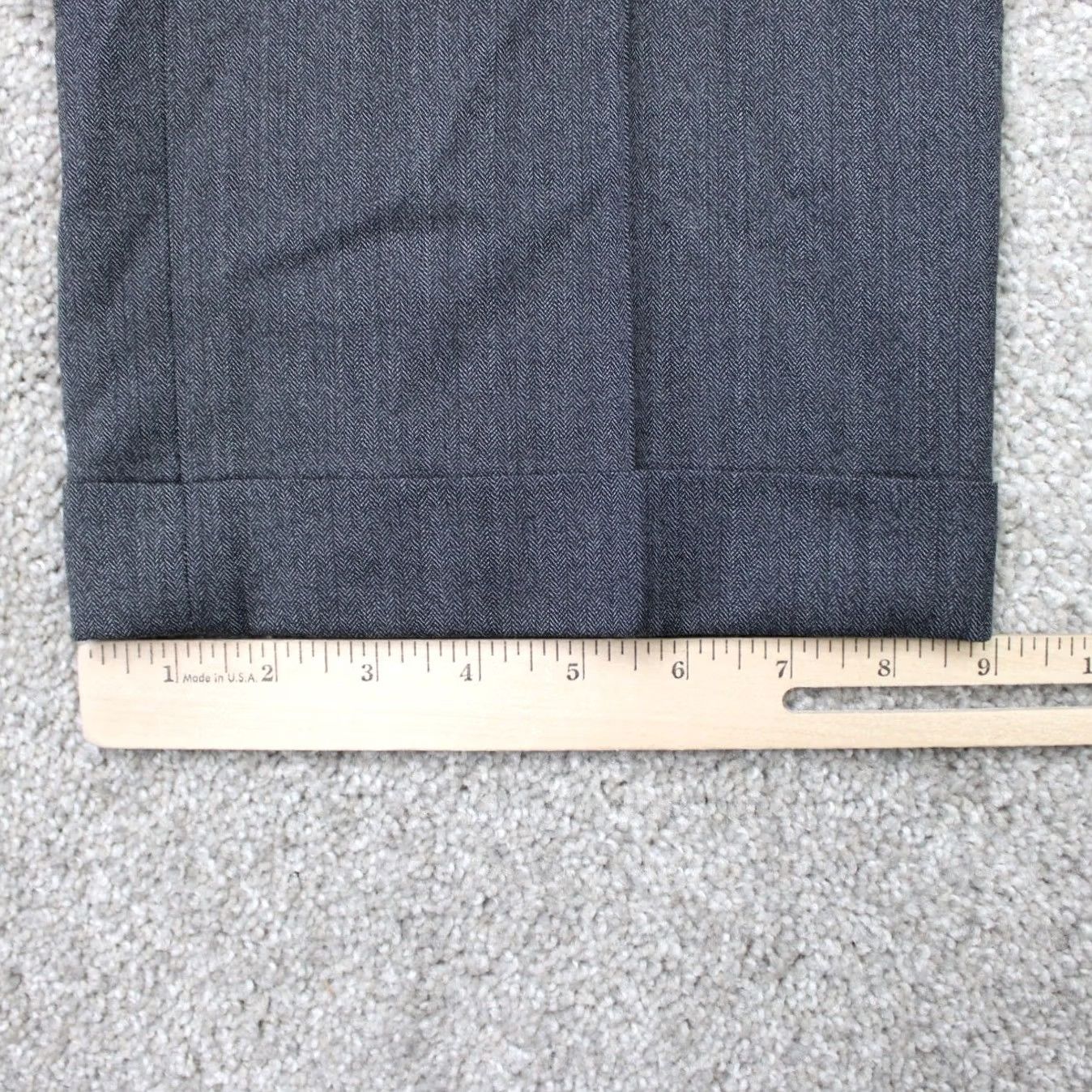 Jos. A. Bank Jos. A. Bank Dress Pants Mens 36x30 Gray Wool Pleated Cuffed Straight Leg Regular Fit Men's Clothing Pants Full Length Straight Leg Dress Pants Size US 36 / EU 52 - 4 Thumbnail