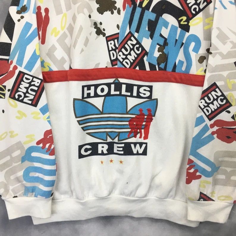 Adidas × RUN DMC × Vintage Vintage Adidas Run DMC Hollis Crew 1985 Sweatshirts Size US L / EU 52-54 / 3 - 7 Thumbnail
