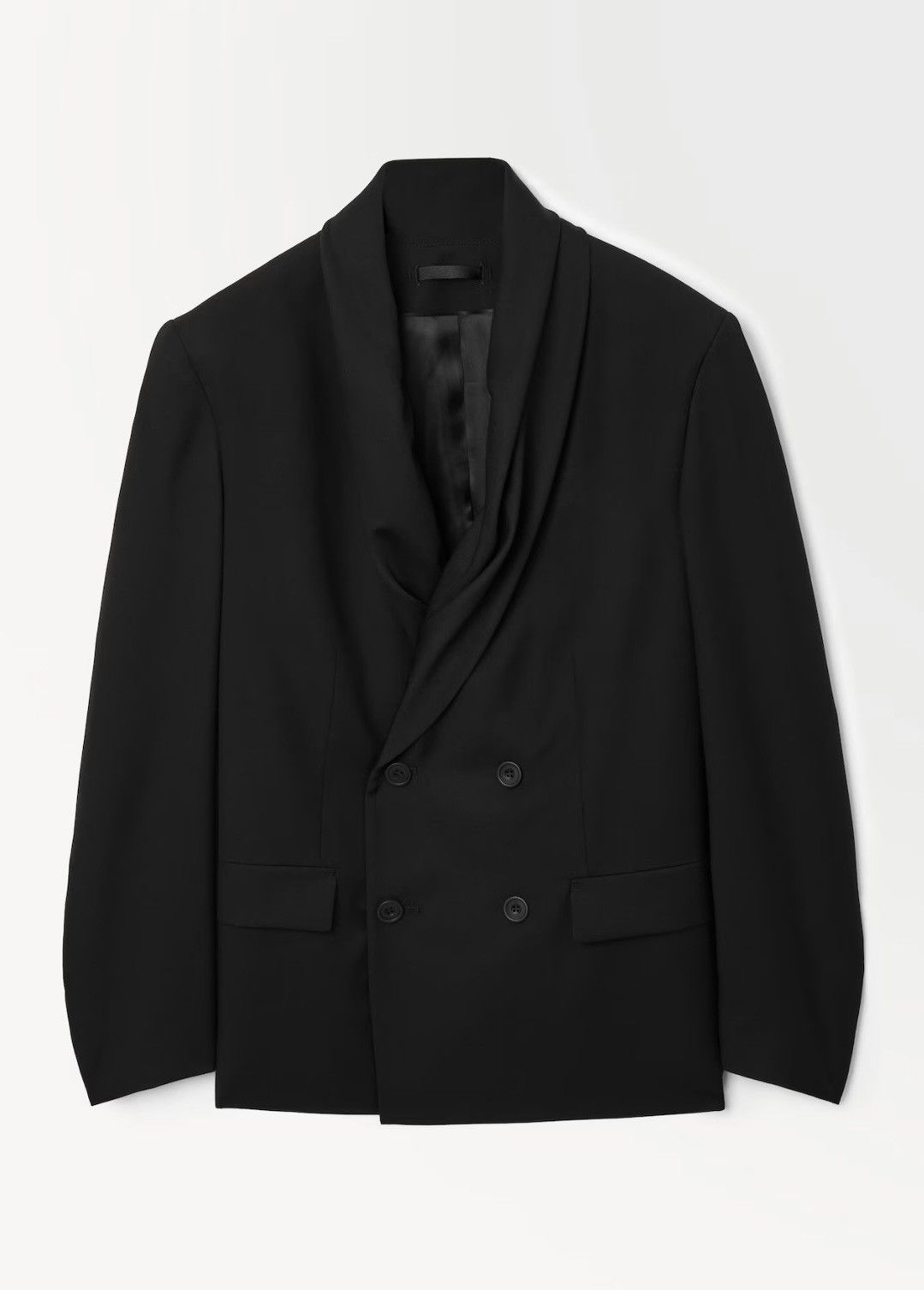Cos COS SHAWL COLLAR WOOL BLAZER IT 48 M x FLARE TROUSERS EU 46 Size 38R - 2 Thumbnail