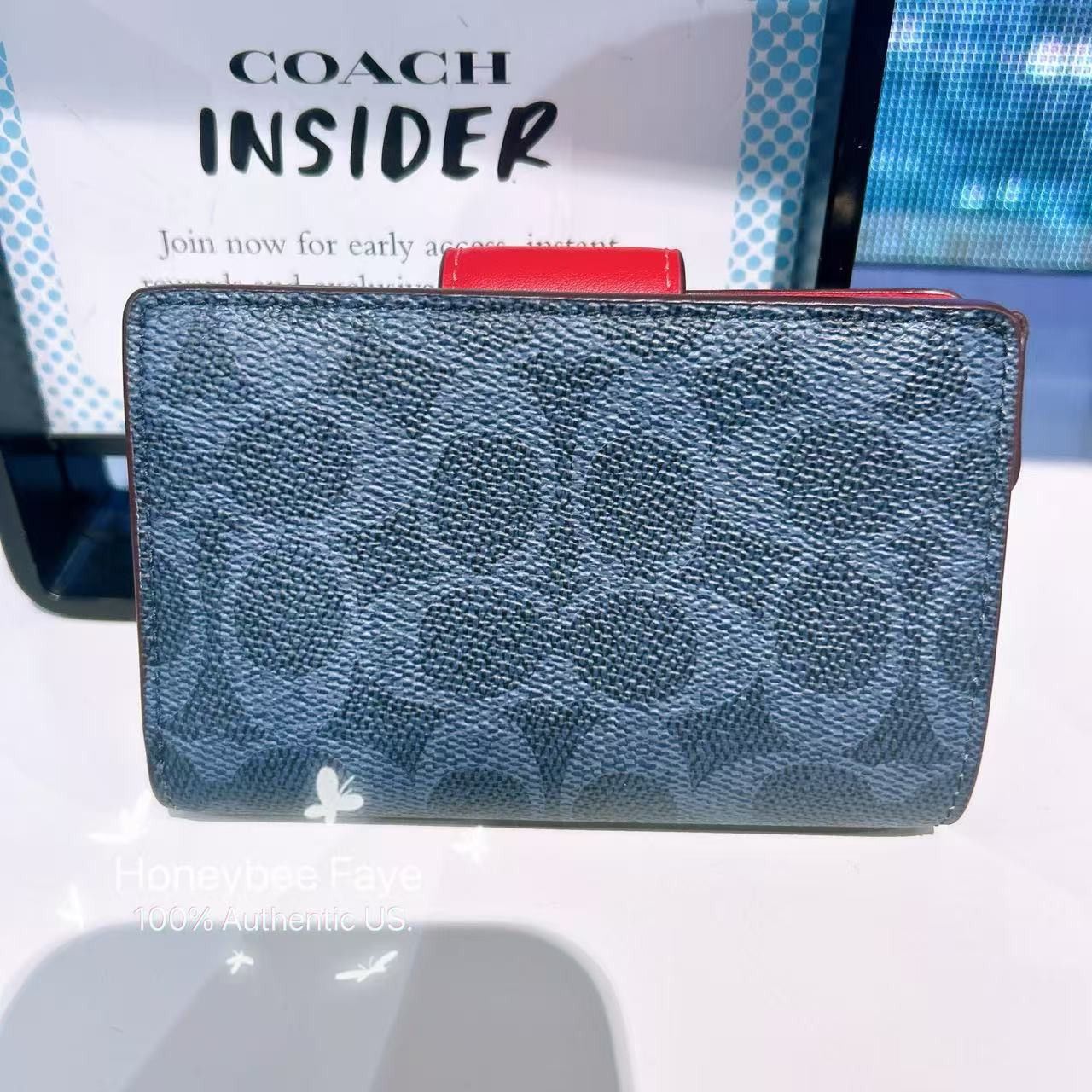 Coach Medium Corner Zip Wallet In Signature Canvas CW786 Size ONE SIZE - 2 Thumbnail