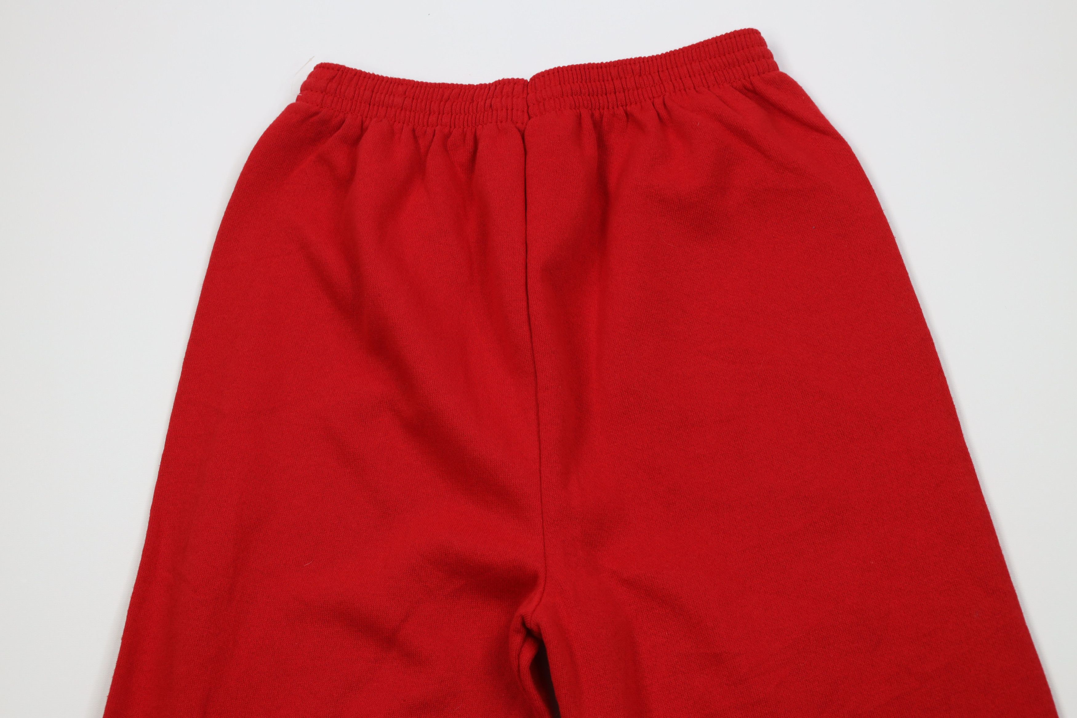 Vintage Deadstock Vintage 90s Streetwear Sweatpants Joggers Red USA Size US 34 / EU 50 - 8 Thumbnail