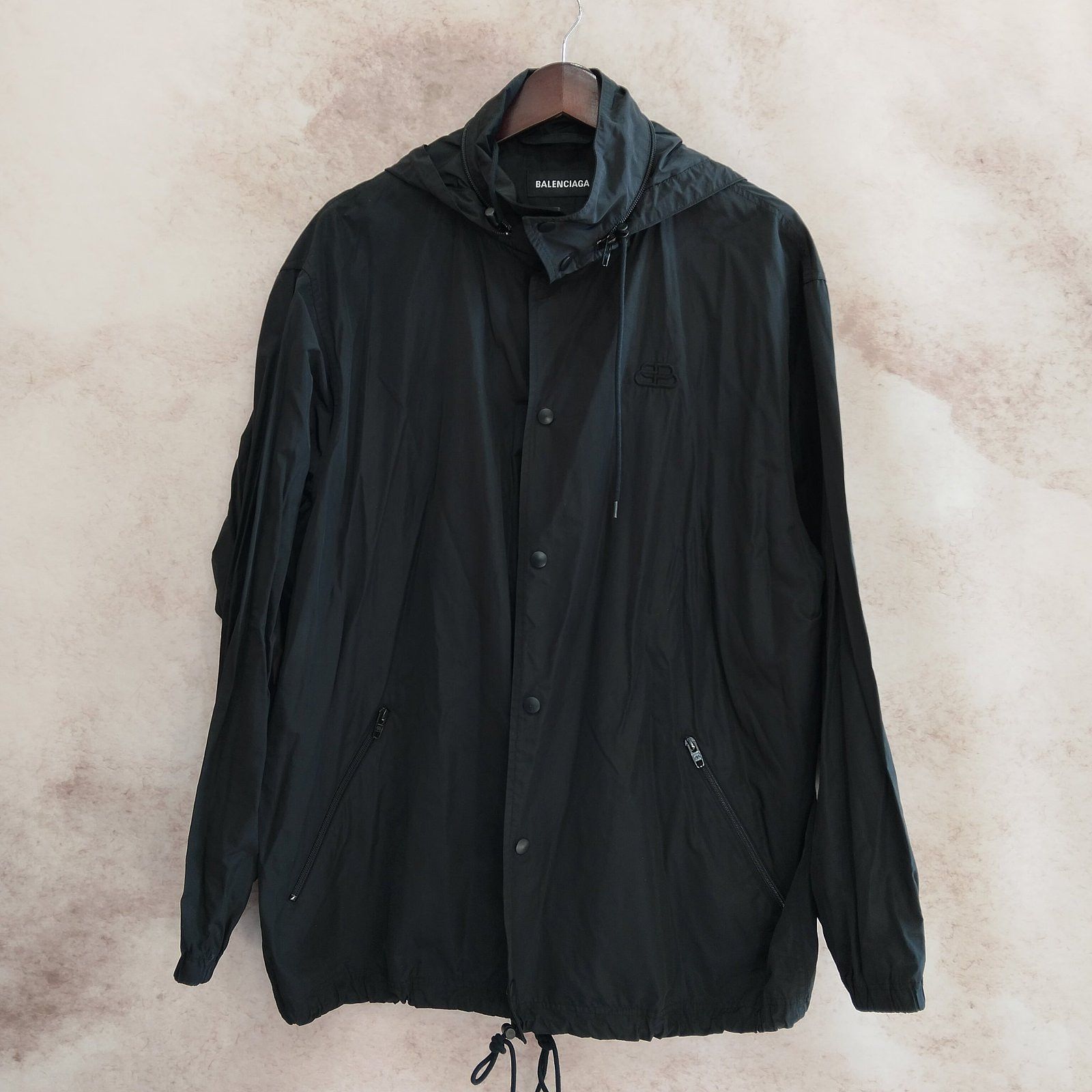 Balenciaga Balenciaga Logo Hooded Jacket Size 44 Size US S / EU 44-46 / 1 - 1 Thumbnail