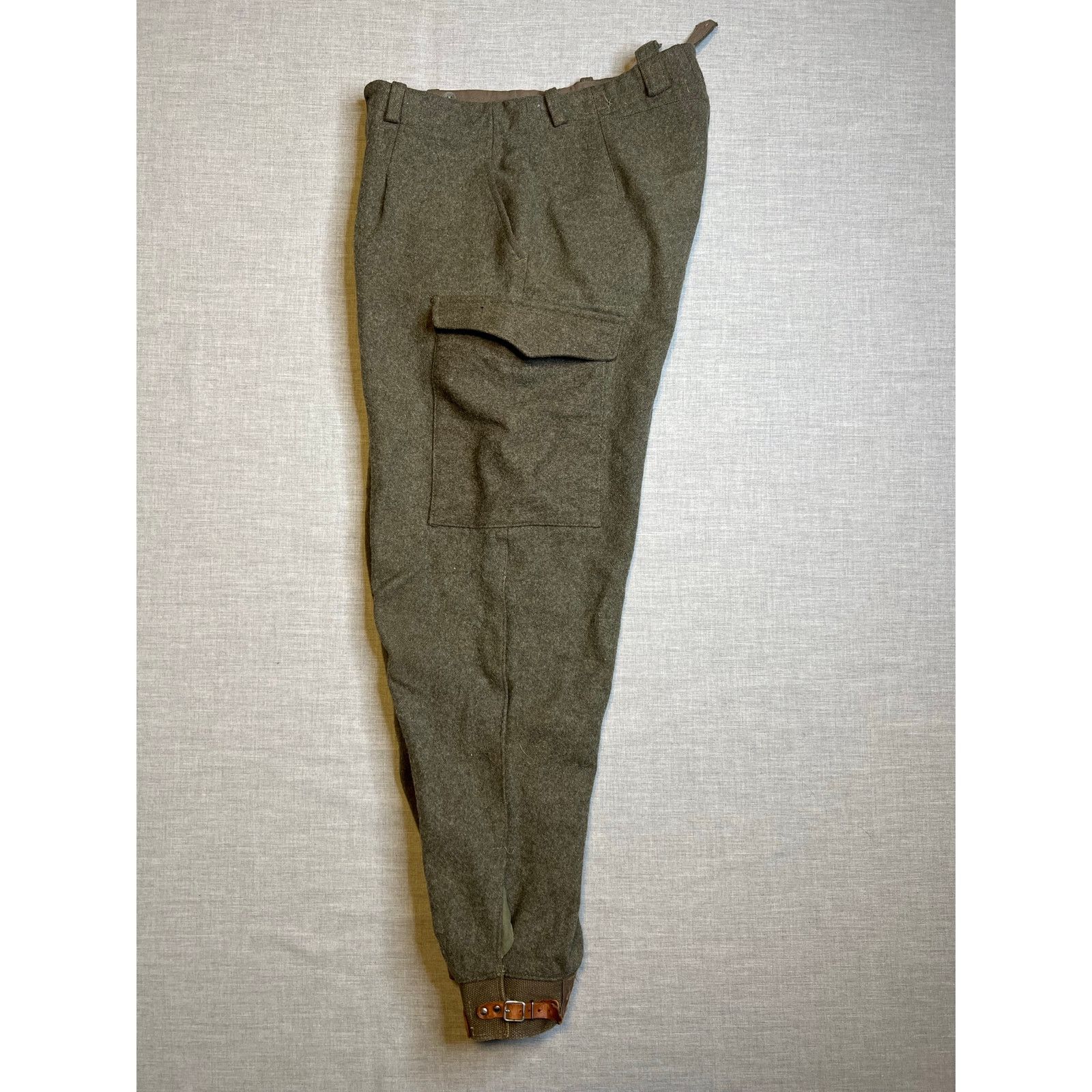 Vintage Vintage 1940s Swedish Crown WWII Wool Army Pants C48 30x29 Size US 30 / EU 46 - 5 Thumbnail
