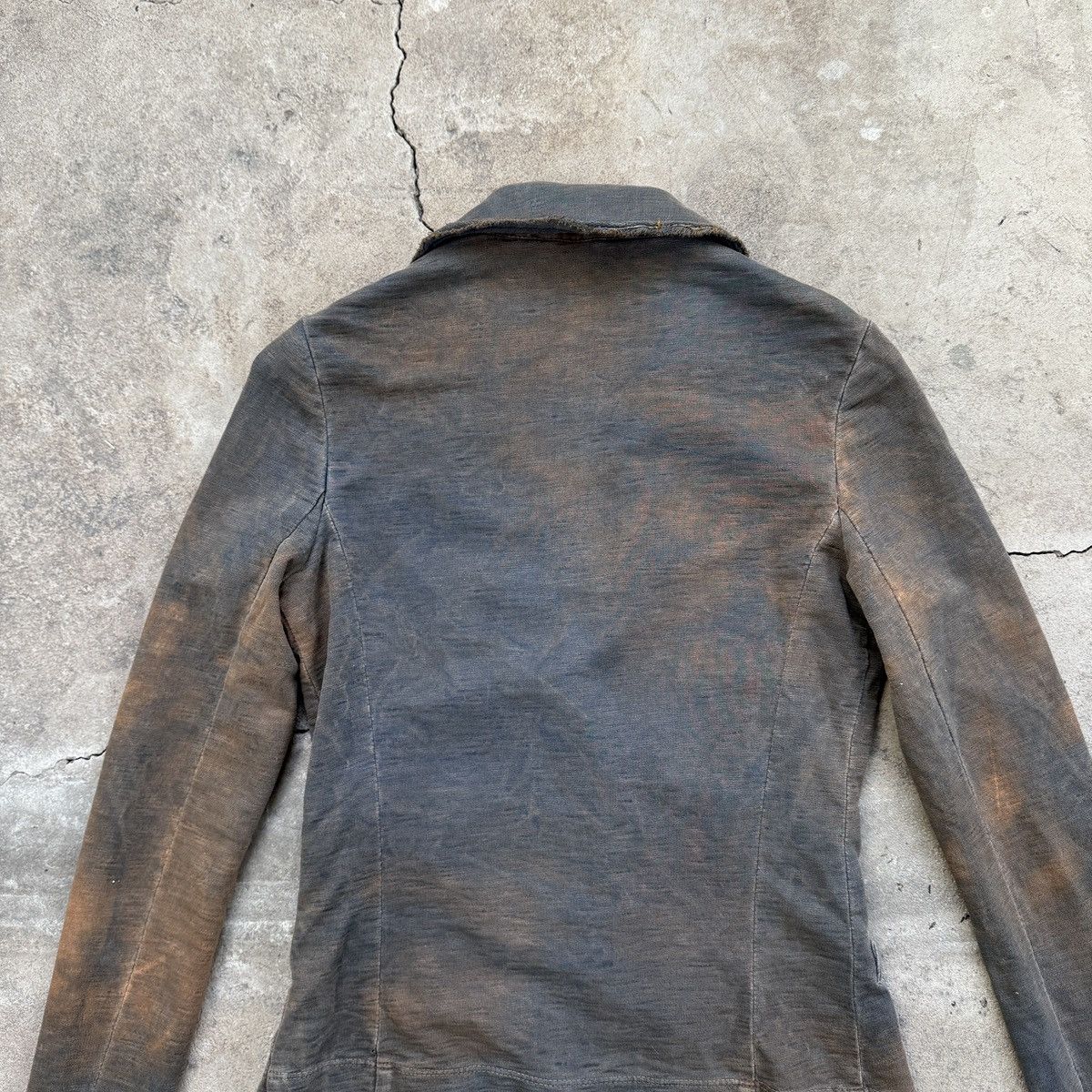 20471120 IMP deluxe Brown Washed Cotton Blazer Jacket Size M / US 6-8 / IT 42-44 - 7 Thumbnail