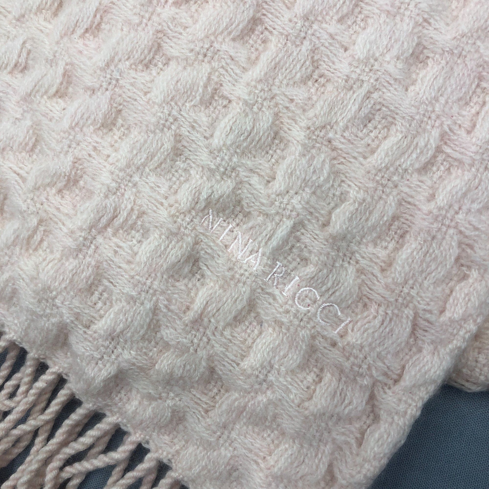Nina Ricci Vintage Nina Ricci Scarf Muffler Winter Cashmere Scarves Size ONE SIZE - 4 Thumbnail