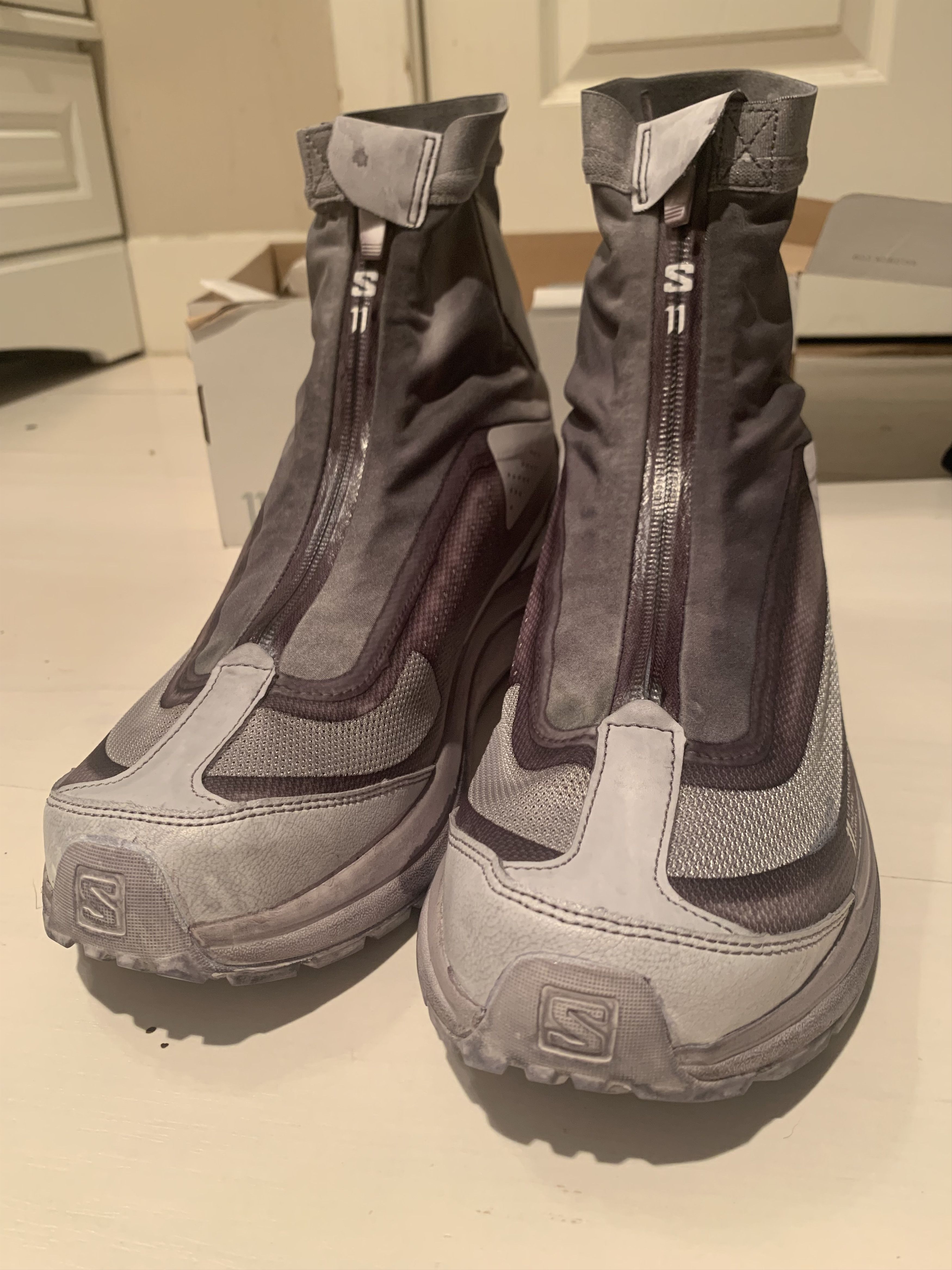 11 By Boris Bidjan Saberi × Salomon Salomon x 11bybbs Bamba 2 Object Dyed Light Gray Size US 10.5 / EU 43-44 - 2 Thumbnail