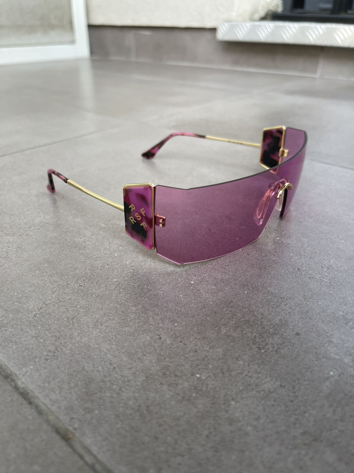 Retrosuperfuture !DS!SS23 Retrosuperfuture RA1 Pianeta Pink Shield Sunglasses Size ONE SIZE - 8 Thumbnail