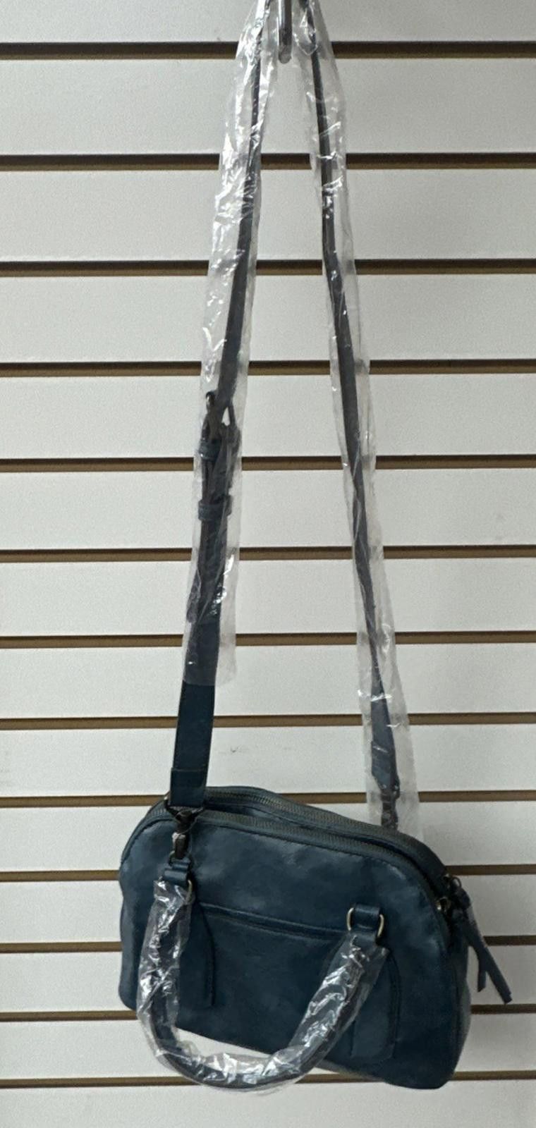 Other Time Tru Blue Faux Leather Palms Satchel Shoulder Bag New Size ONE SIZE - 7 Thumbnail