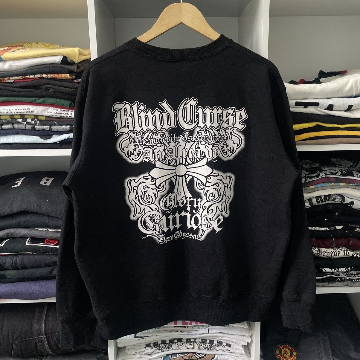 14th Addiction Chrome Hearts Inspired Sweatshirt Gothic Punk Cross Size US L / EU 52-54 / 3 - 1 Thumbnail
